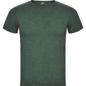 Roly Mens Fox Heather Short-Sleeved T-Shirt / Bottle Green